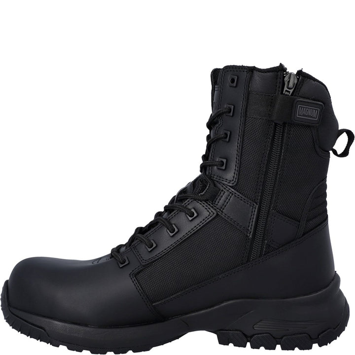黒　180cm×40 Unisex Magnum Black Vanguard 8.0 Safety Boots – Magnum-footsure